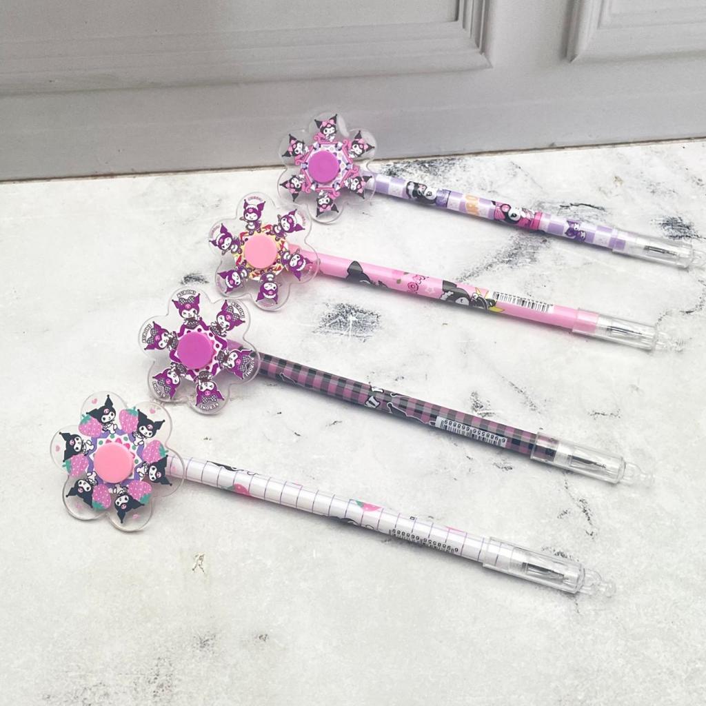 

PULPEN GEL SPINNER KINCIR SANRIO PGK-1524 pulpen gel hiasan spinner kartun kuromi pen gel karakter kekinian pena lucu unik alat tulis viral harga terjangkau
