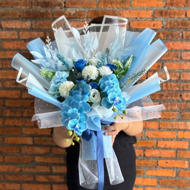 buket bunga anggrek large / bucket bunga /bouquet bunga bandung /kado wisuda /anggrek bouquet