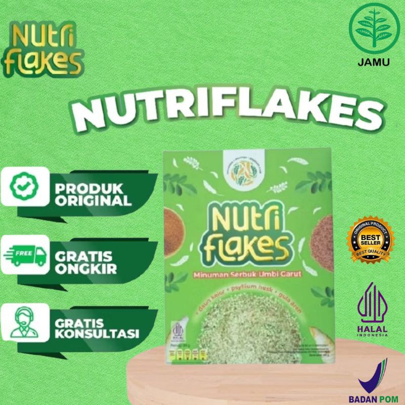 

Nutriflakes Sereal Umbi Garut Solusi Asam Lambung Original