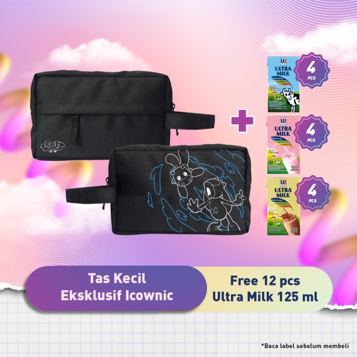 

Ultra Milk Icownic Collector Series - Tas Kecil Eksklusif Icownic - Free Ultra Milk 12 Pcs 125 ml