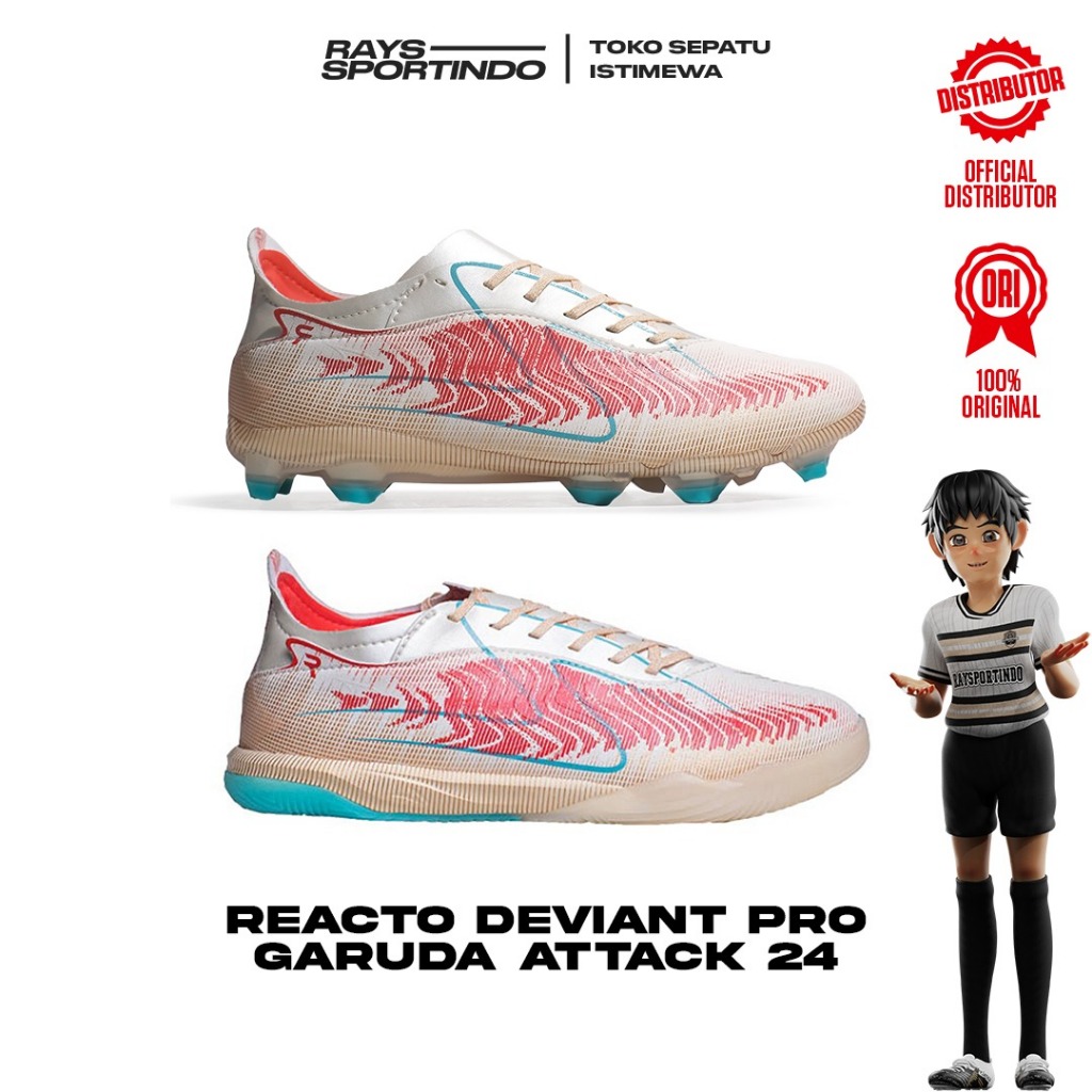 SEPATU SPECS REACTO DEVIANT PRO GARUDA ATTACK 2024 FG & IN