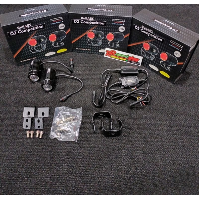 Lampu Tembak Laser Bullaes D2 Competition 20 Watt Devil Eye Bullaes Original