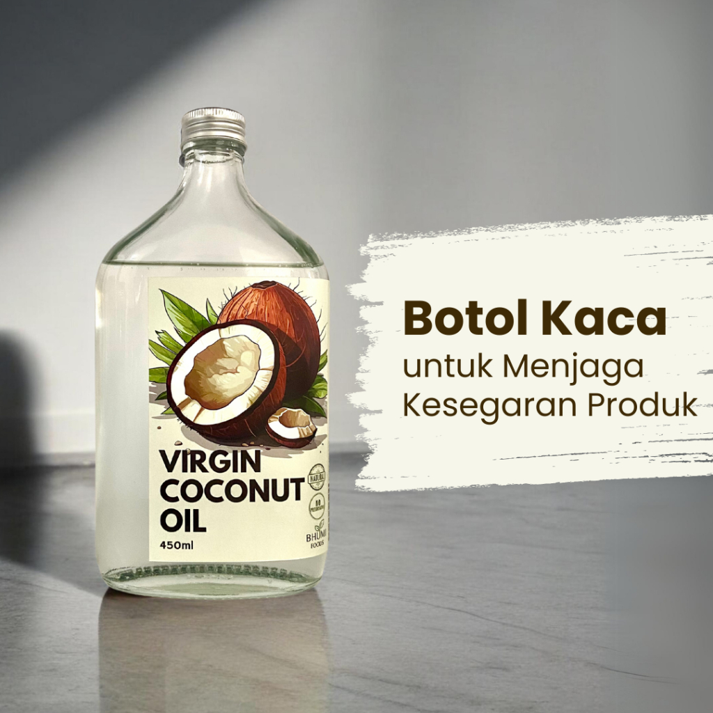

RB VCO 450ml Bhumi Foods - Virgin Coconut Oil Cold Pressed Minyak Kelapa Murni