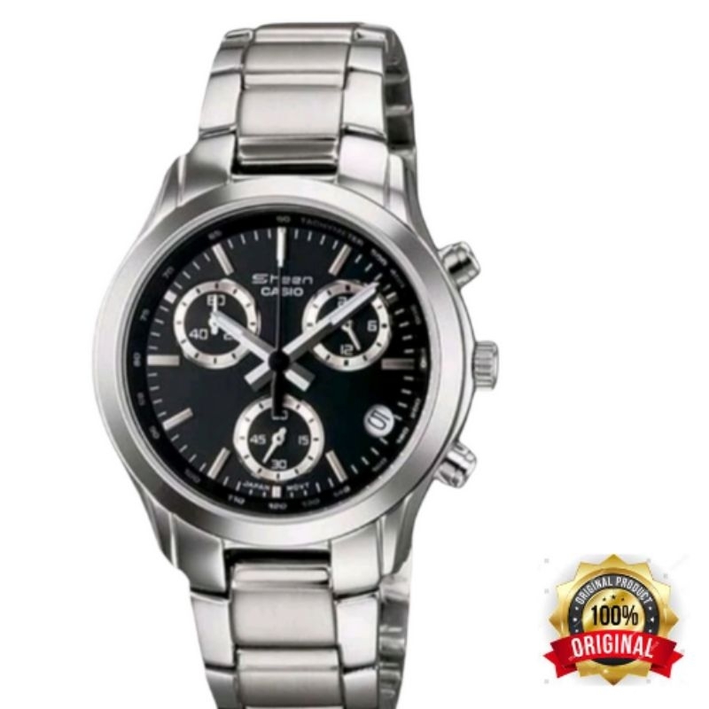 CASIO SHEEN CHORNOGRAPH LADIES WATCH SHN-5000BP-1A, SHN5000BP original