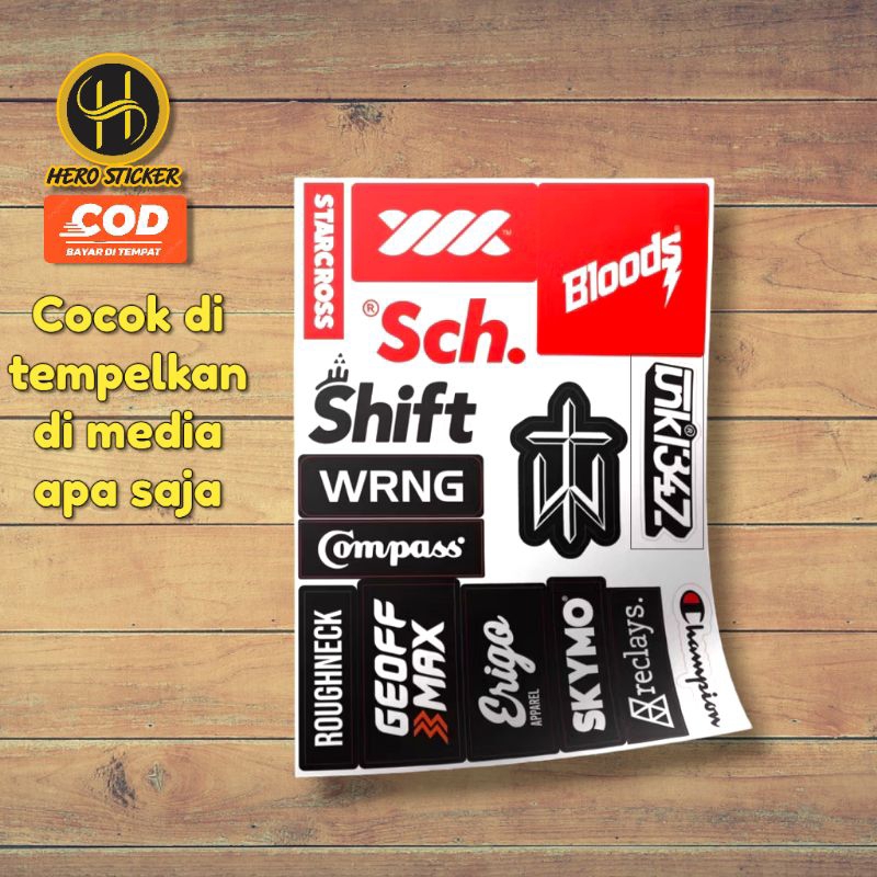 

STICKER STIKER BRANDLOKAL 15PCS STIKER PACK 15pcs STIKER VINYL STIKER AETHETIC STIKER HELM LAPTOP SOFTCASE DLL