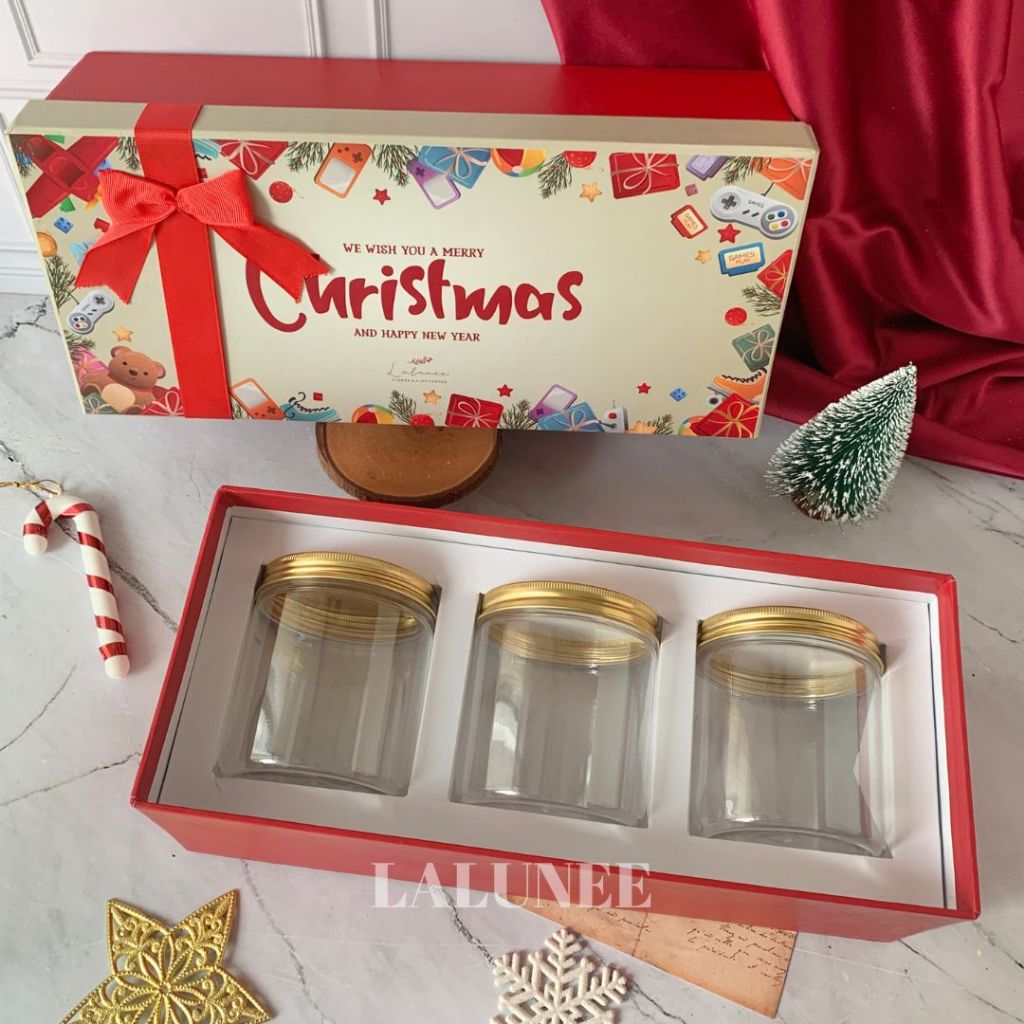 

Box Hampers Natal - Kotak Kado Natal Hardbox - Packaging Christmas Hampers