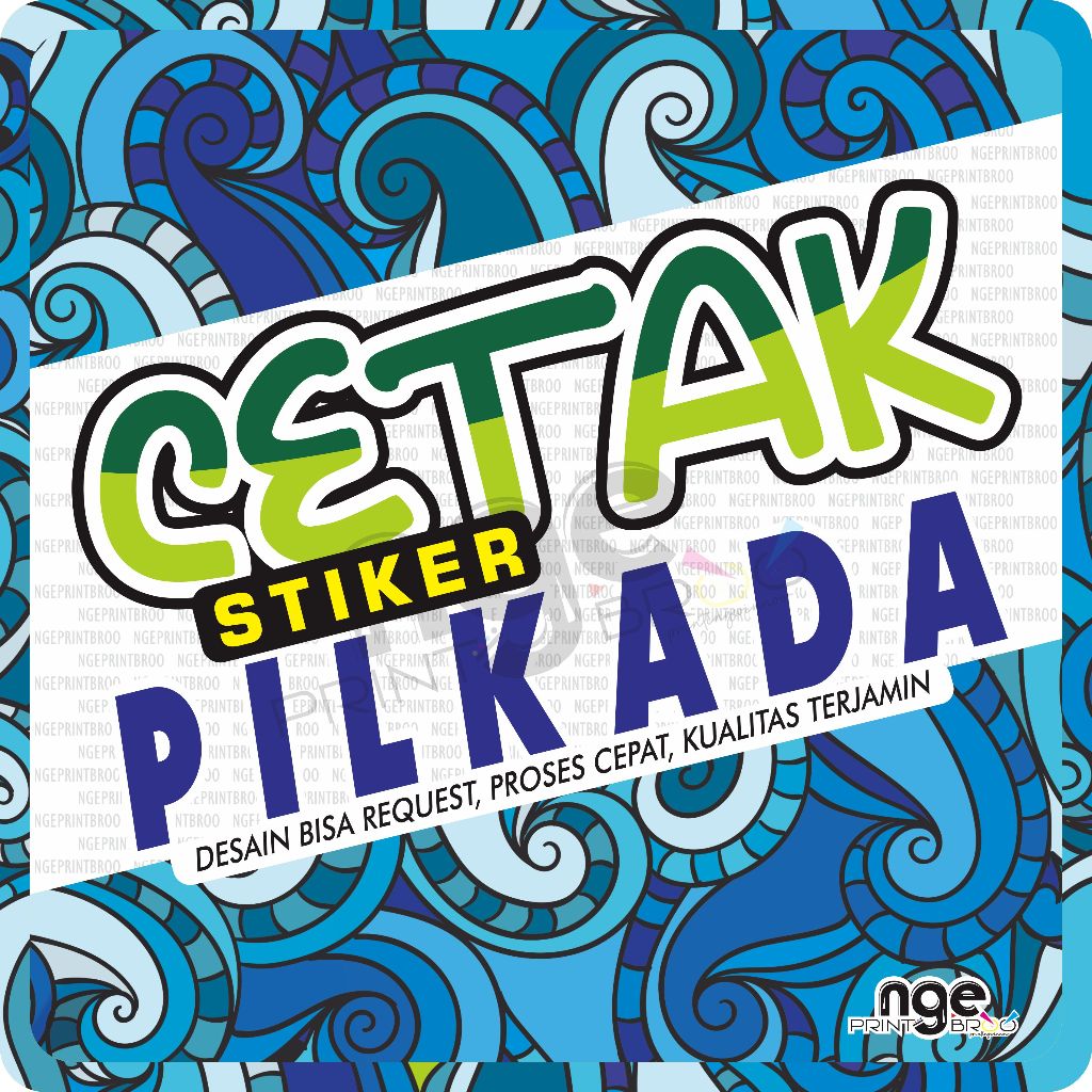 

STIKER PILKADA CUSTOM / CHROMO / VINYL / KAMPANYE / CEPAT