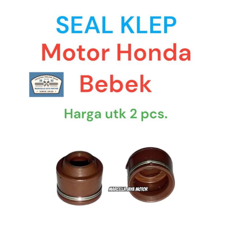 2 PCS SEAL KLEP SINGLE PER MOTOR HONDA GRAND SUPRA X REVO BLADE 110 BEAT SCOOPY SPACY VARIO 110 125 