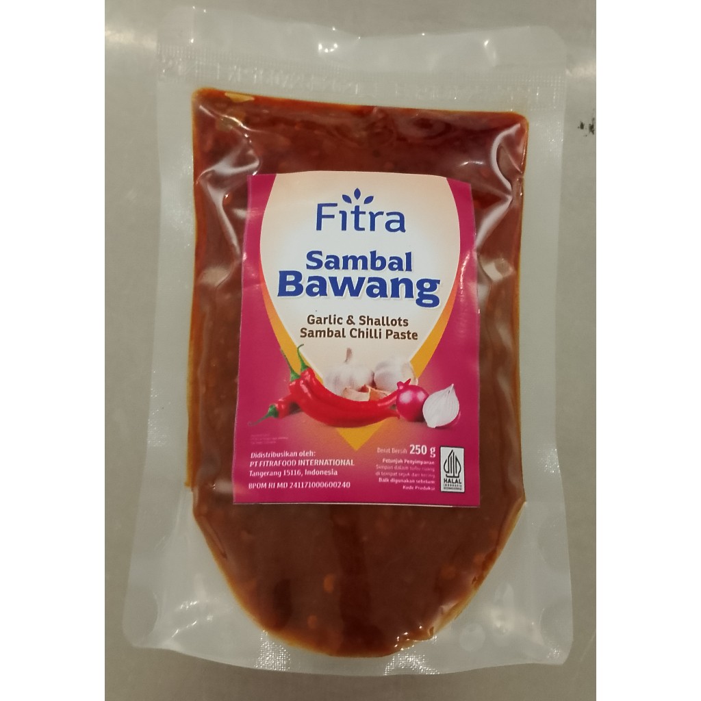 

Sambal Bawang Fitra ukuran 250gr (pouch)