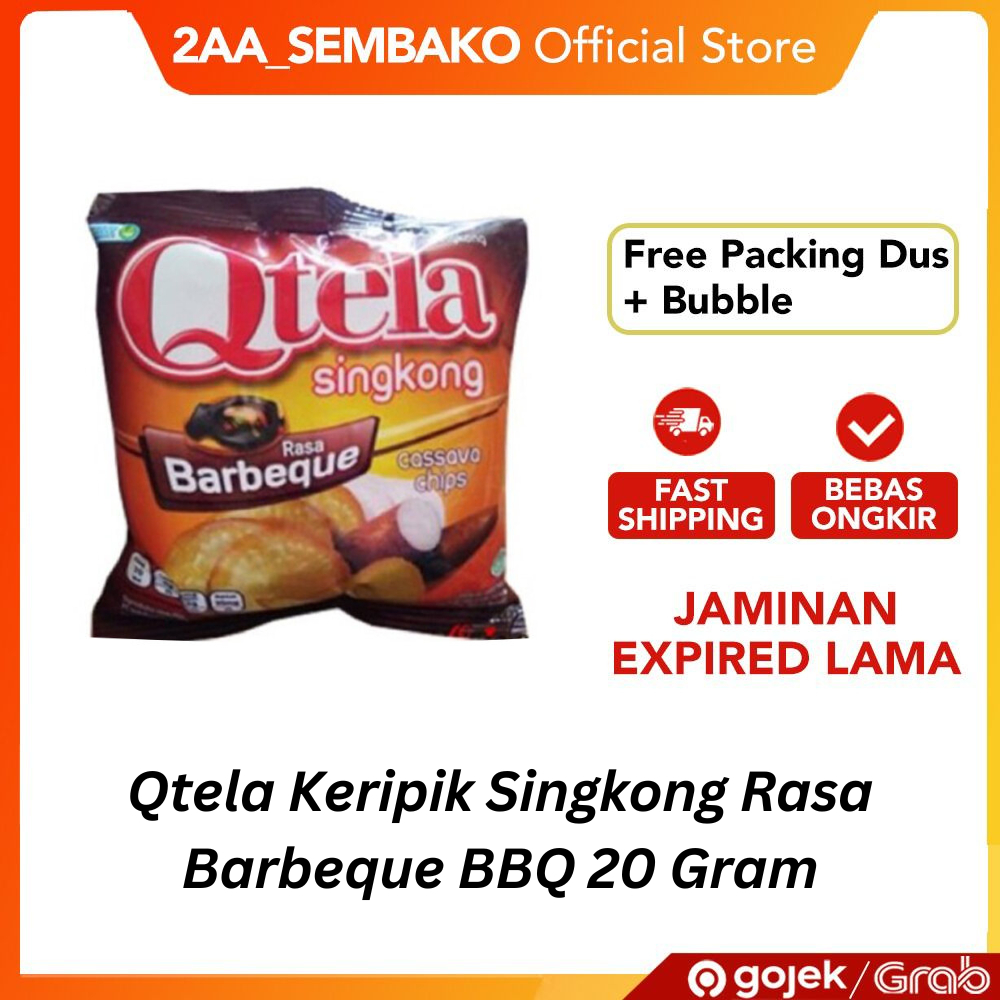 

Qtela Keripik Singkong Rasa Barbeque BBQ 20 Gram 1 Pcs