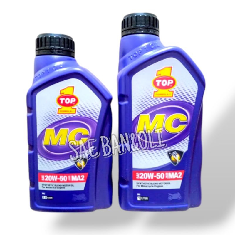 OLI TOP 1 MC sae 20W-50 1L & OLI TOP 1 MC 20W-50 800ml oli motor 4T