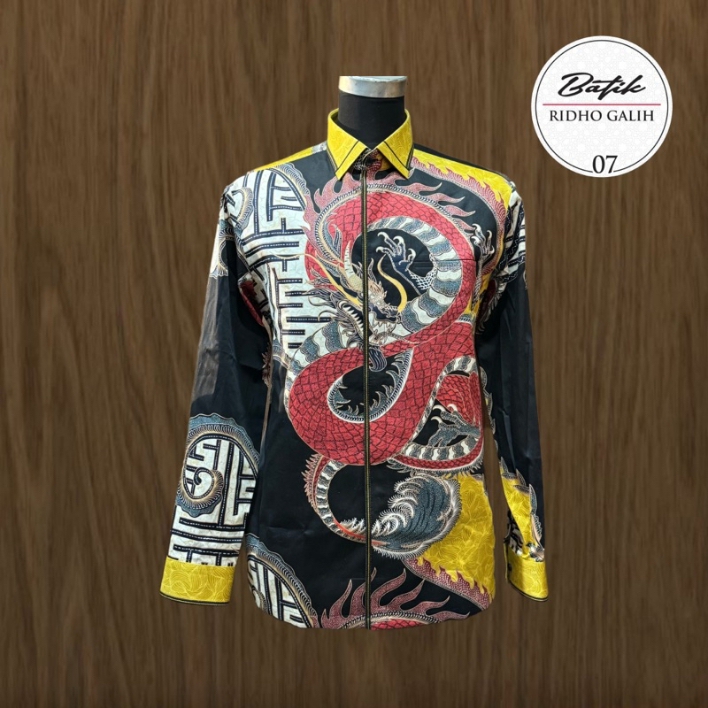 BATIK RIDHO GALIH - Kemeja Batik Bordir Smock Taylor Premium