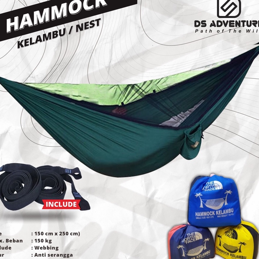 HJ6 Hammock kelambu ayunan gunung  hammock klambu  ayunan santai  hammock jaring  hamock kelambu  ay