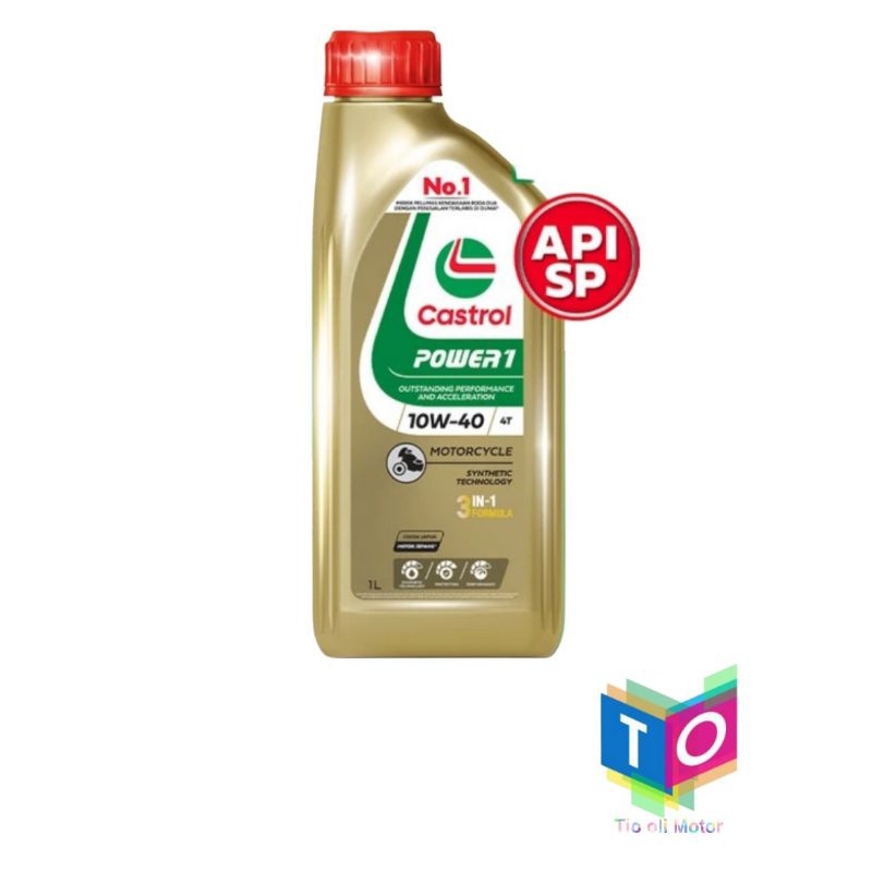 Castrol Power1 10W-40 4T 1liter 0.8liter Oli Mesin Castrol Power1
