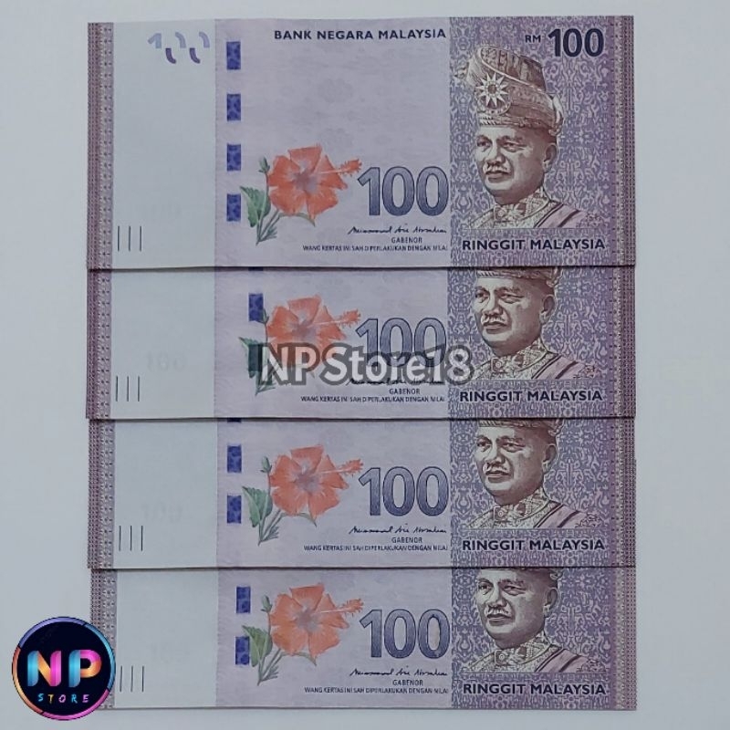 Souvenir Uang Asing Kuno Malaysia 100 Ringgit