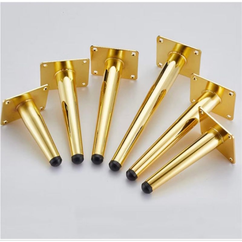 kaki tunggal sofa/ kaki retro besi gold/ kaki sok gold