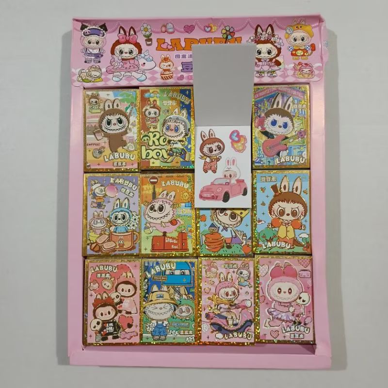 

Stiker Memo Mini Karakter LABUBU / Stiker Buku Tempel Labubu / LABUBU Buku Stiker notes 6 * 4 cm
