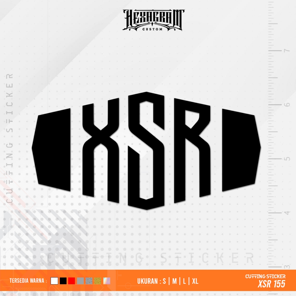 Cutting Sticker Yamaha XSR Logo | Stiker Cutting Logo XSR 155 Yamaha Motor