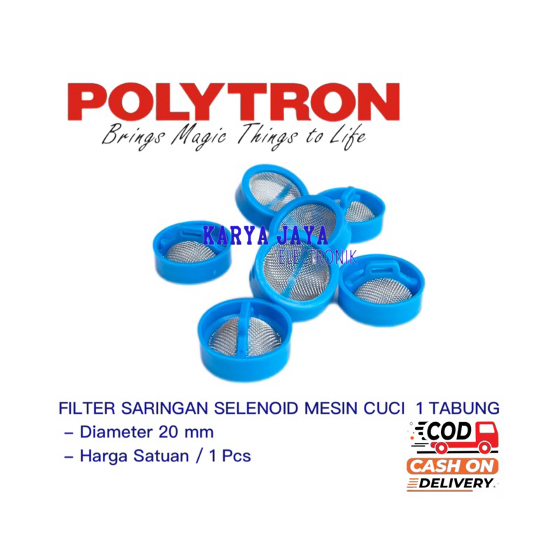 Filter Saringan Selenoid Mesin Cuci Polytron 1 Tabung | Saringan Selenoid Mesin Cuci Polytron