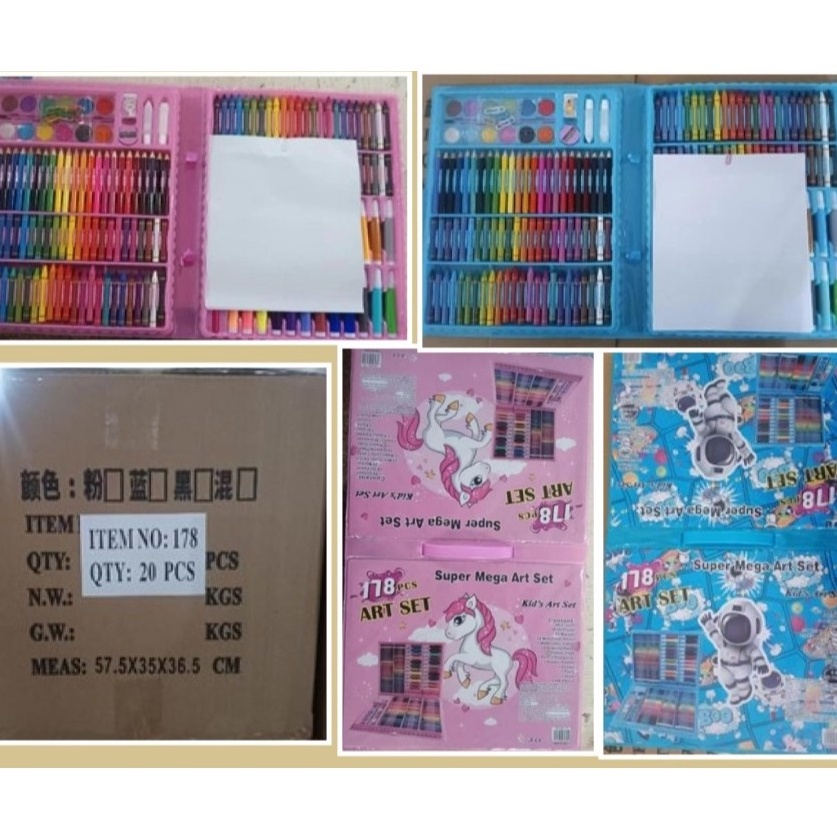 

Pasti Laris Barangunik221 Art Set Isi 15 Pcs Pensil Warna Set Anak Crayon Full Set Alat Lukis Crayon Set 178Pcs
