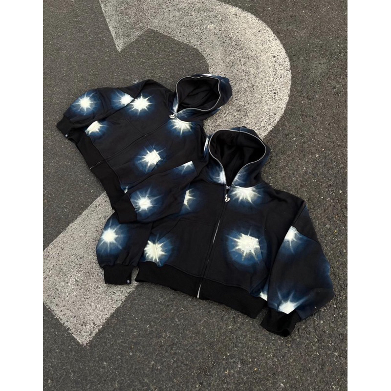 VANE "GALAXY" CROPPED FULL-ZIPPER