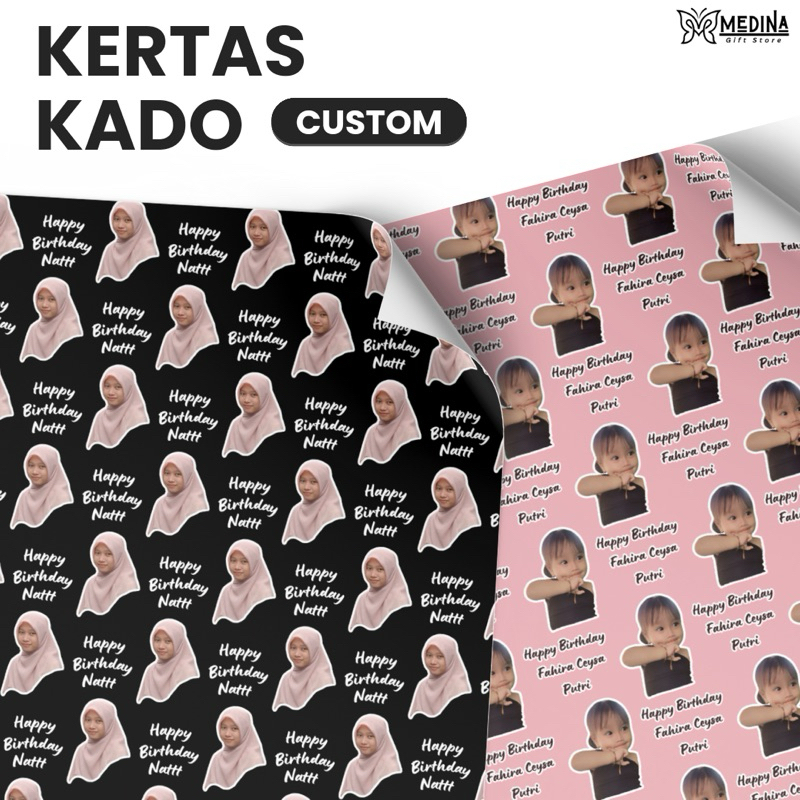 

Kertas Kado Custom Muka Custom Tulisan Viral Ukuran A3+