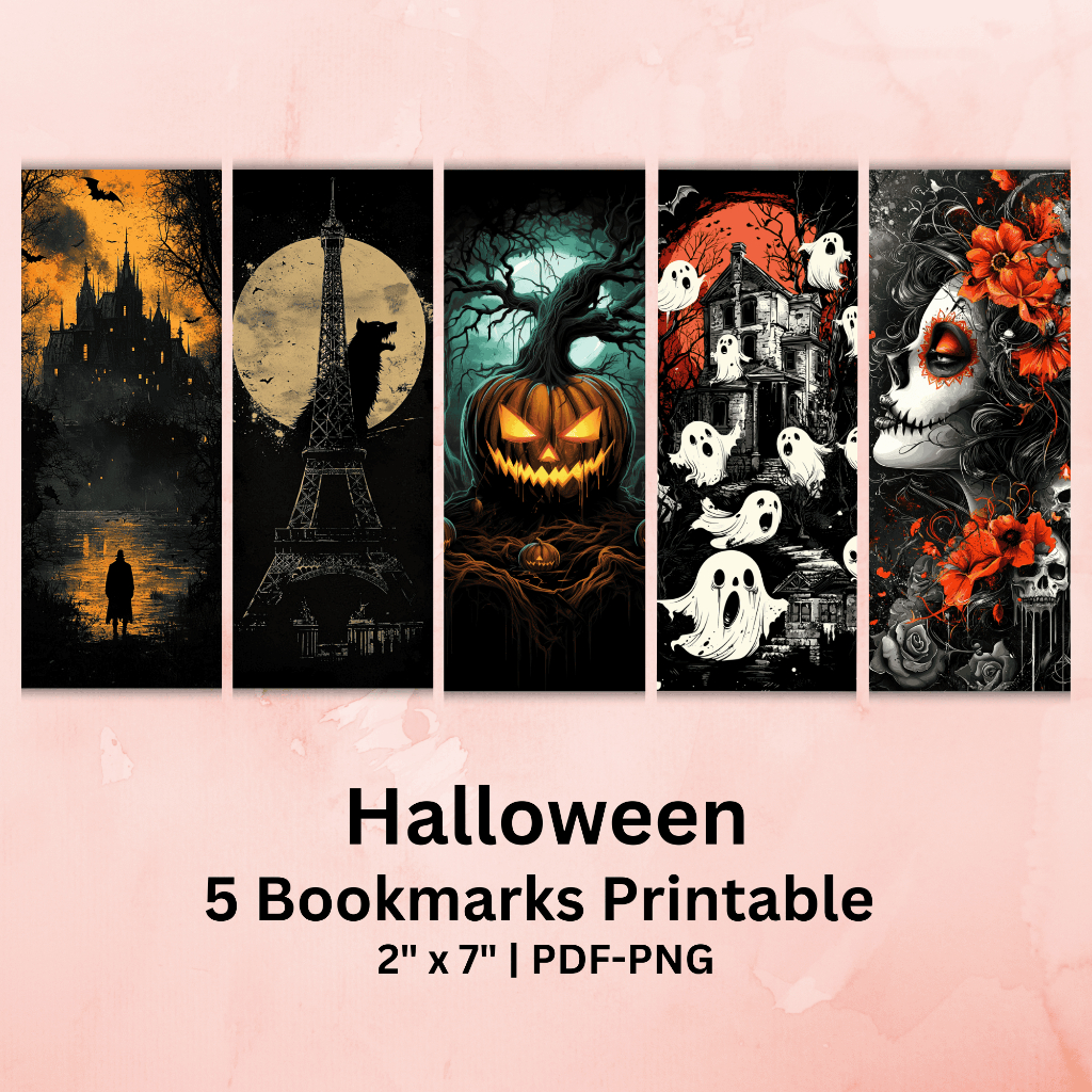 

Halloween Bookmarks Printable #BM 001D