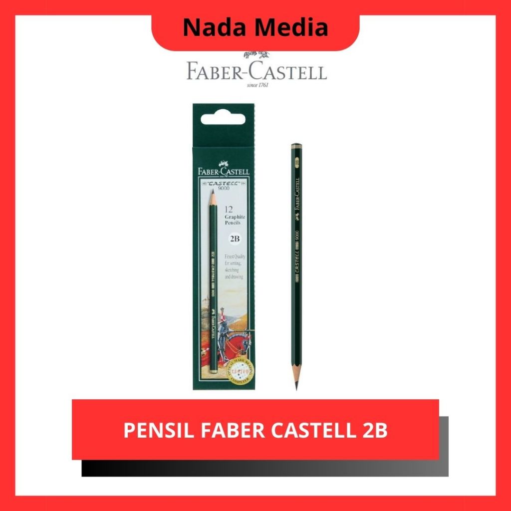 

Pensil Faber Castell 2B Castell 9000 Original Untuk Ujian / 1 Pcs