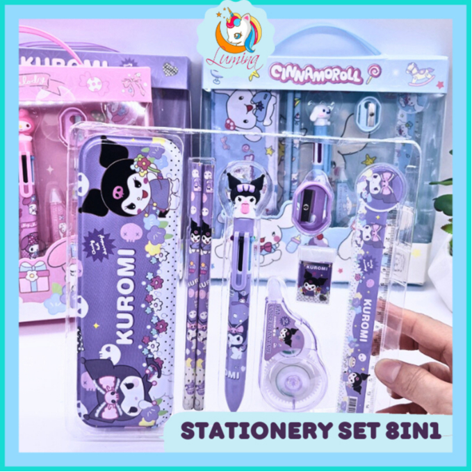 

Set Alat Tulis Anak 8 in 1 Motif Sanrio Perlengkapan Sekolah Lucu Suvenir Kado Stationary Set