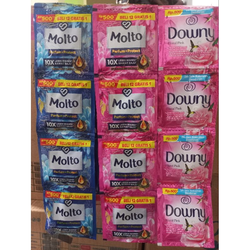 DOWNY MOLTO  PEWANGI PAKAIAN RENCENG/SACHET 10ML