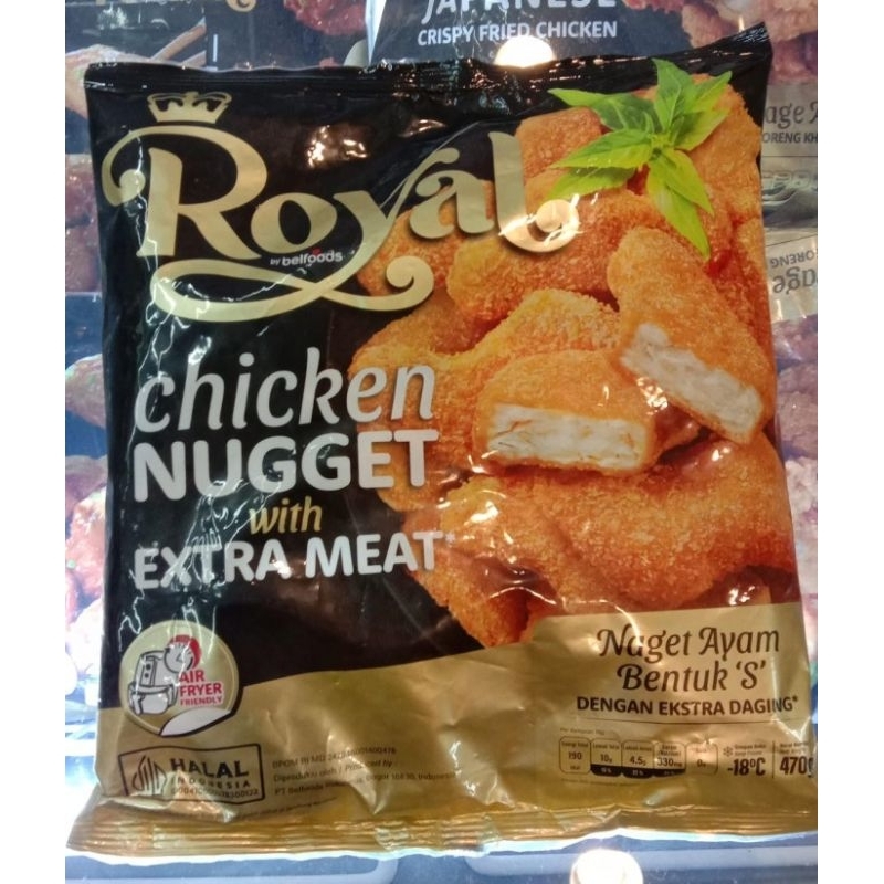 

Royal chiken nugget Extra meat 's' 470gr