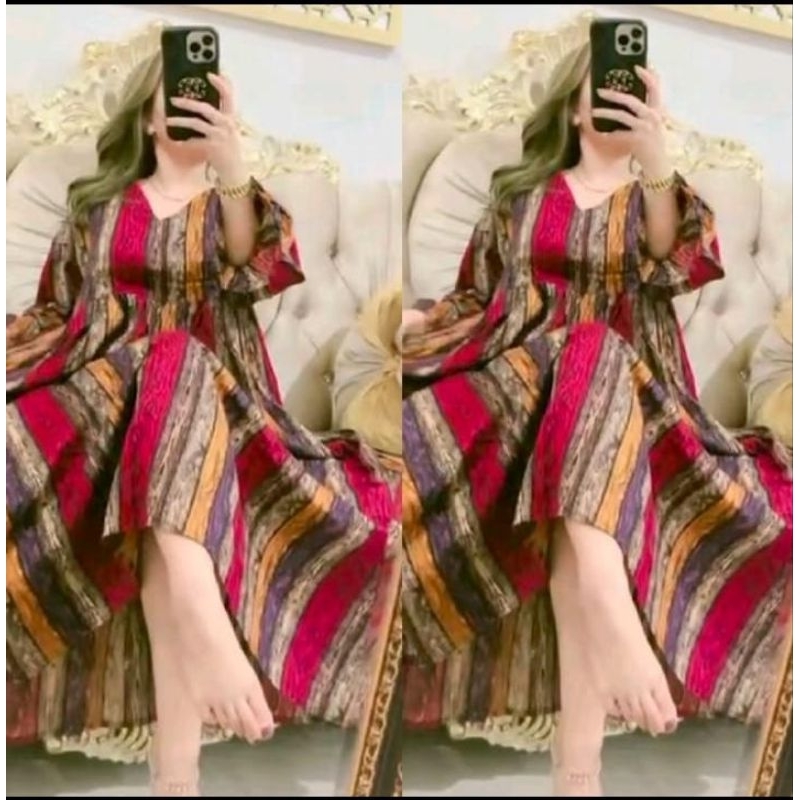 DRESS/GAMIS/DASTER INARA RUSLI SALUR LENGAN BALON