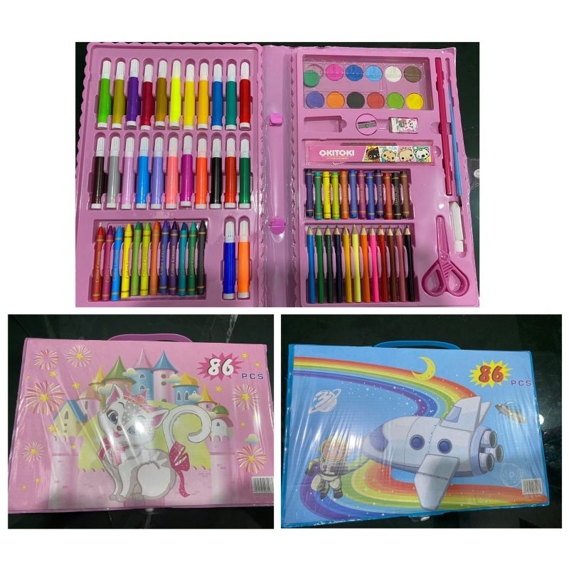 

CRAYON ISI 86 PCS CRAYON ANAK SET LENGKAP CRAYON MEWARNAI