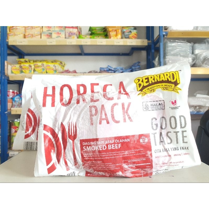 

Bernardi Smoke Beef 500Gr / Bernardi Daging Slice Asap 500Gr / Smoke Beef 500Gr / Bernardi Horeca Pack Smoke Beef