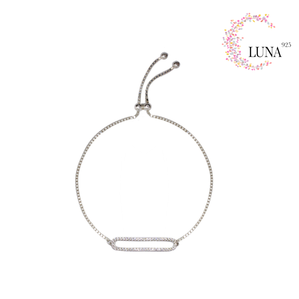 LUNA Perhiasan Wanita - Gelang Serut Perak Asli - Silver 925