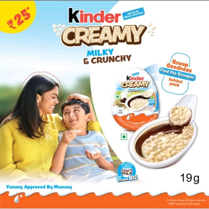 

PROMO KINDER CREAMY Krim Susu & Renyah 19gr CAMILAN SEHAT SNACK SUSU