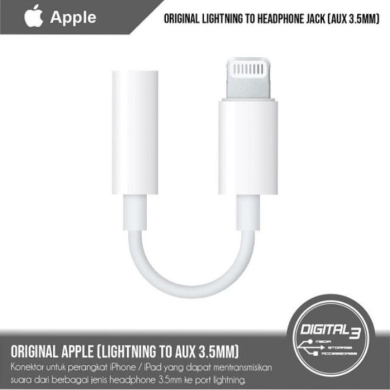 Dongle Adapter Lightning To 3.5mm Headphone Jack