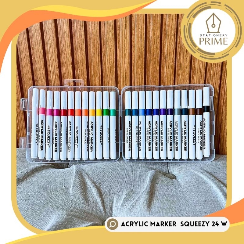 

Ay00! Spidol Akrilik / Acrylic Marker SQUEEZY 24 Warna SA-SQ7724