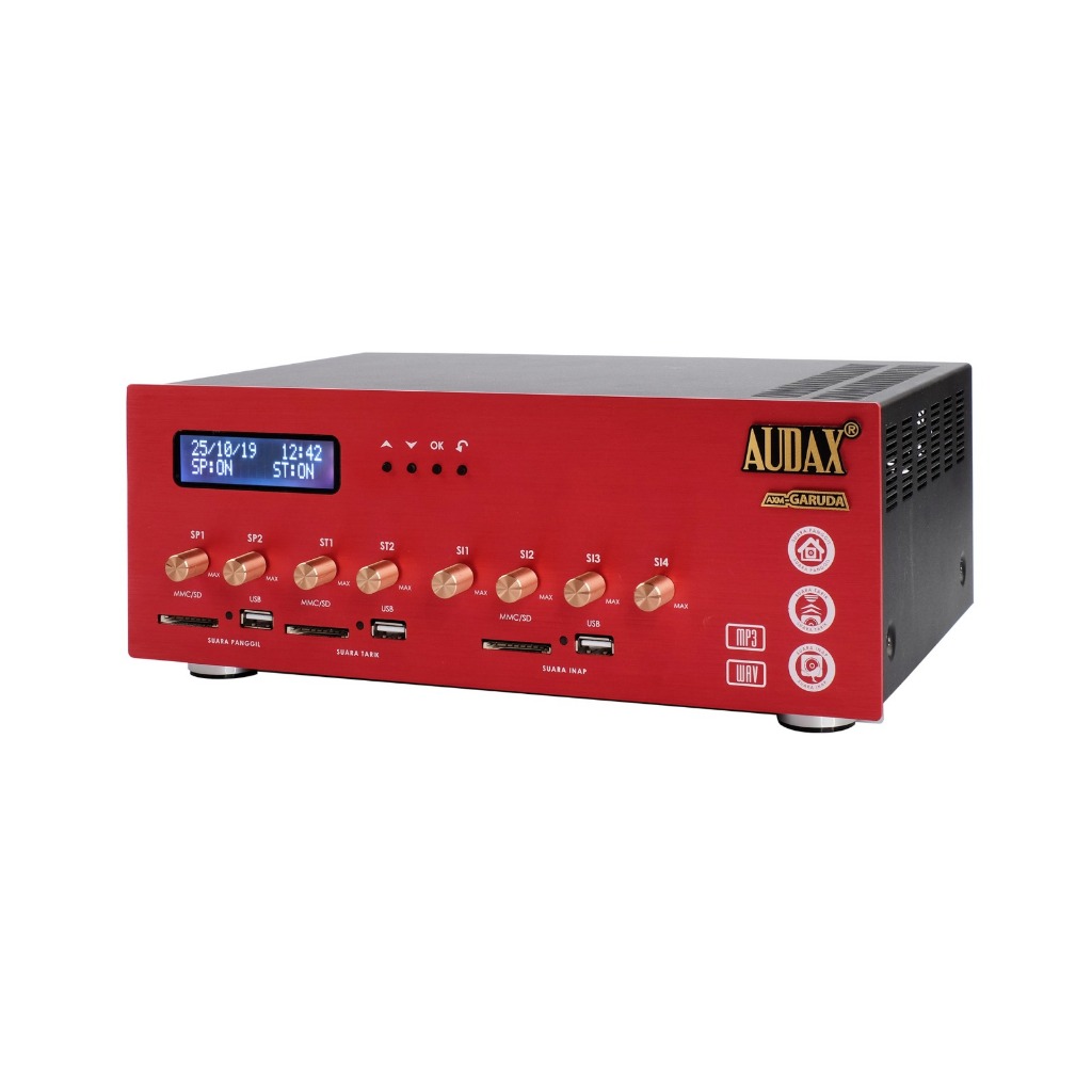 Ampli Walet Audax Axm Garuda 3 Player 8 Channel+Timer SP dan ST+Charger+Kipas original