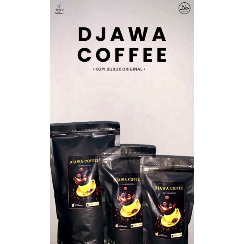 

kopi bubuk hitam djawa coffee