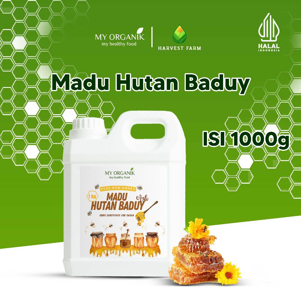 

My Organik Madu Hutan Murni Baduy 1Kg Murni 100% Madu Pedalaman Hutan Asli