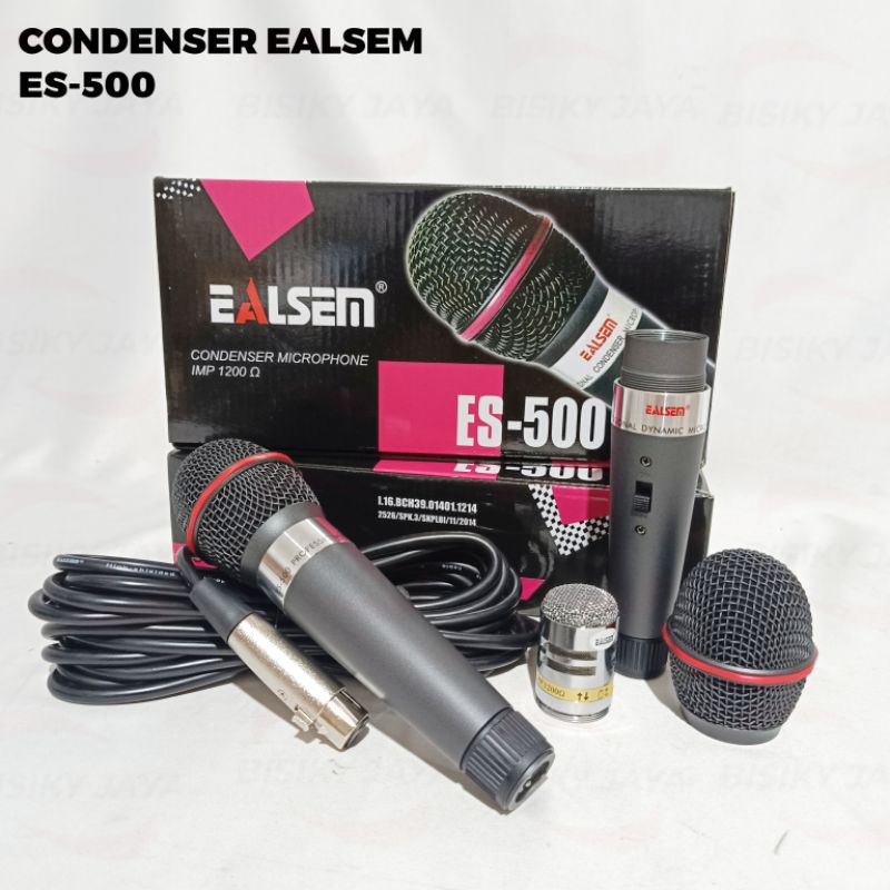 Mic Condensor Ealsem ES-500 / Microphone kabel Condensor Ealsem ES500