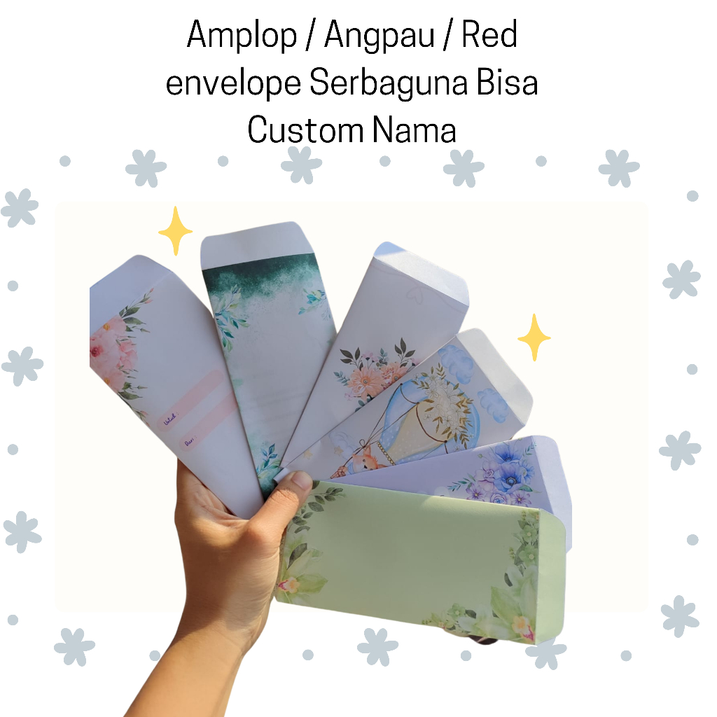 

Amplop / Angpau / Red envelope Serbaguna Bisa Custom Nama