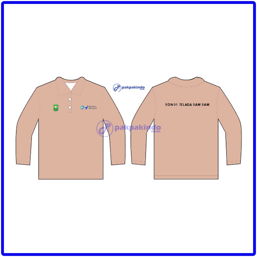 SABLON CUSTOM - BAJU KAOS KERAH POLO GURU PENGGERAK DENGAN LENGAN PENDEK PRIA WANITA