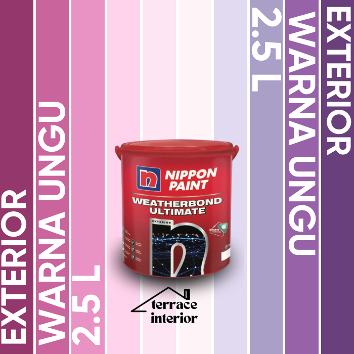 Cat Tembok Nippon Paint Ultimate warna Ungu Ukuran 2.5 L