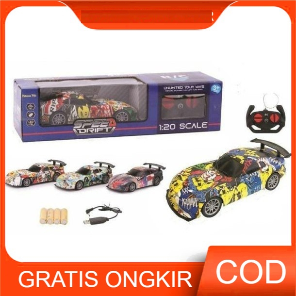 MOBIL REMOTE CONTROL WARNA WARNI MOBIL RC SPEED DRIFT 4 FUNCTION RC CAR