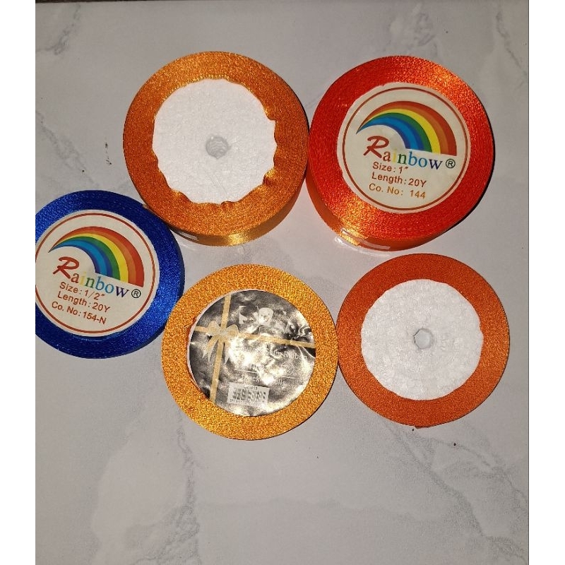 

pita satin orange biru