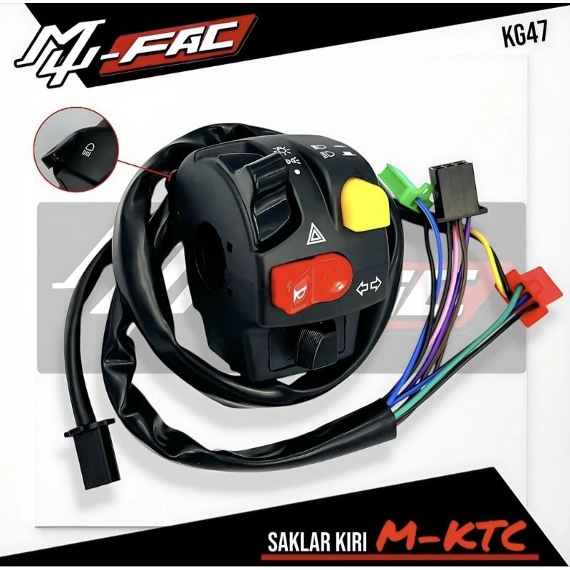 saklar kiri cbr 150 cb 150R nmax new aerox satria fu byson vixion ninja holder saklar kiri motor lam
