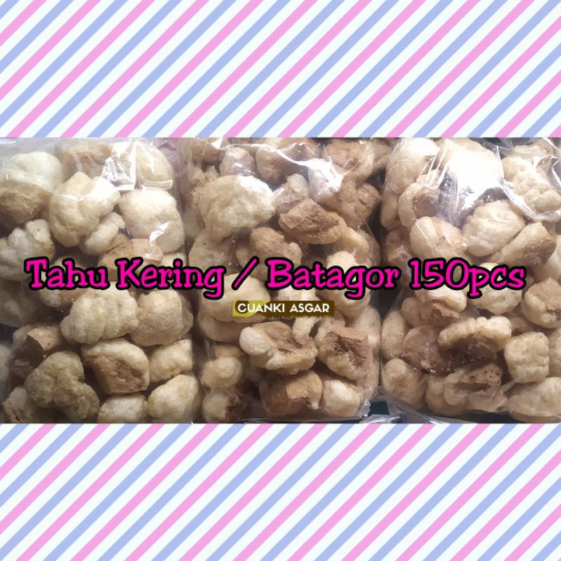 

Tahu Kering 150pcs - Cuanki Tahu Kering Pasung - Toping Boci Seblak Mie Ayam Bakso - Cuanki Garut Asli