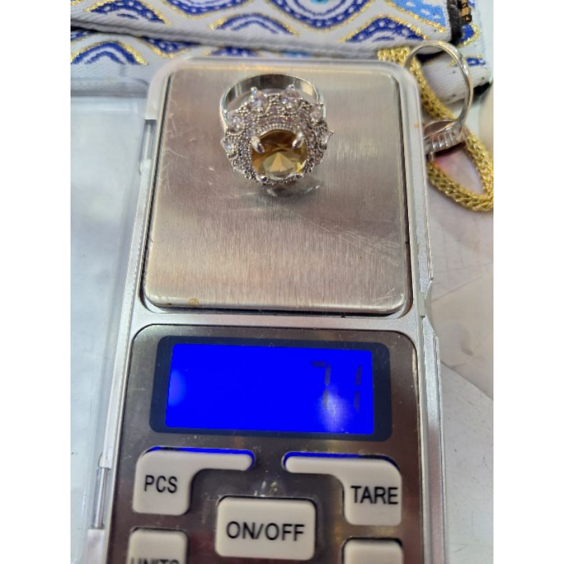 Kode A Cincin Silver925 Zultanite Sultanah Style 7,1 gram Original Turki | Cincin Perak925 Import Ot